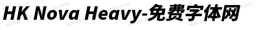 HK Nova Heavy字体转换